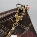 LOUIS VUITTON Christmas Only Mini Pochette Accessoires Pouch M58501 Auth 136593-18