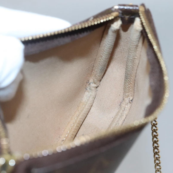 LOUIS VUITTON Christmas Only Mini Pochette Accessoires Pouch M58501 Auth 136593