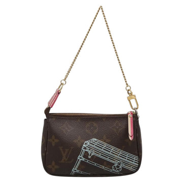 LOUIS VUITTON Christmas Only Mini Pochette Accessoires Pouch M58501 Auth 136593 - 0