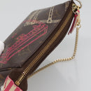 LOUIS VUITTON Christmas Only Mini Pochette Accessoires Pouch M58501 Auth 136593-6