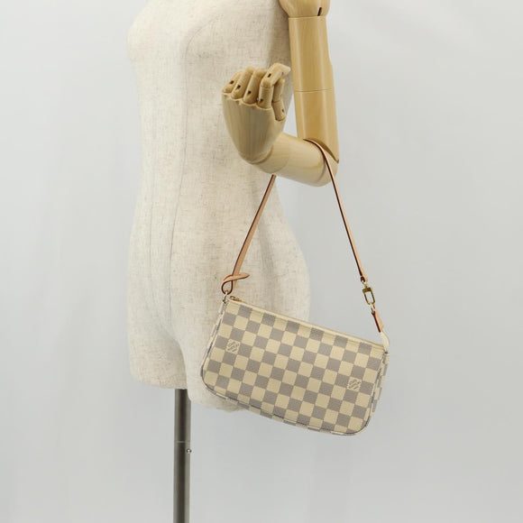 LOUIS VUITTON Damier Azur Pochette Accessoires Pouch N51986 LV Auth 136598M