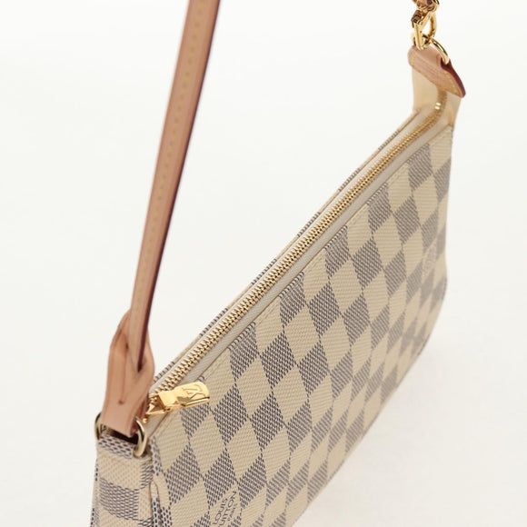 LOUIS VUITTON Damier Azur Pochette Accessoires Pouch N51986 LV Auth 136598M