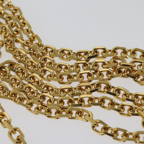 Christian Dior Oblique Trotter Canvas Phone Shoulder Bag Navy Gold Auth 136609