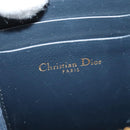 Christian Dior Oblique Trotter Canvas Phone Shoulder Bag Navy Gold Auth 136609-20