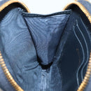 Christian Dior Oblique Trotter Canvas Phone Shoulder Bag Navy Gold Auth 136609-22