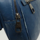 LOUIS VUITTON Damier Infini Ambreil Bag Leather Blue N41354 LV Auth 136610-19