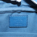 LOUIS VUITTON Damier Infini Ambreil Bag Leather Blue N41354 LV Auth 136610-21