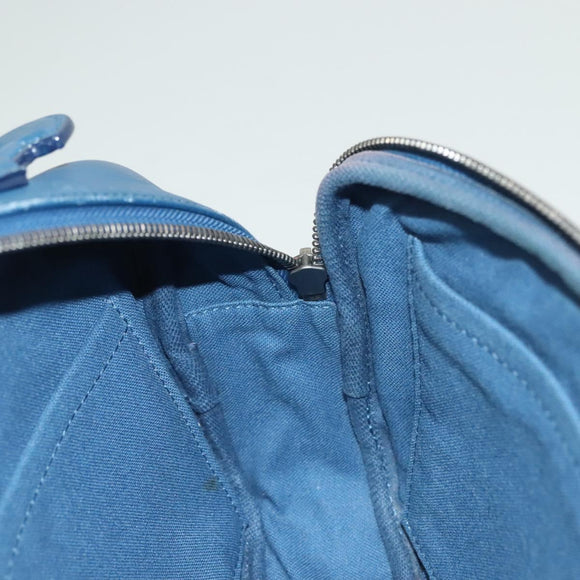 LOUIS VUITTON Damier Infini Ambreil Bag Leather Blue N41354 LV Auth 136610