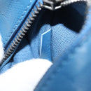 LOUIS VUITTON Damier Infini Ambreil Bag Leather Blue N41354 LV Auth 136610-12