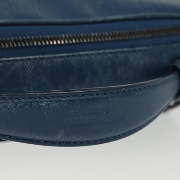 LOUIS VUITTON Damier Infini Ambreil Bag Leather Blue N41354 LV Auth 136610