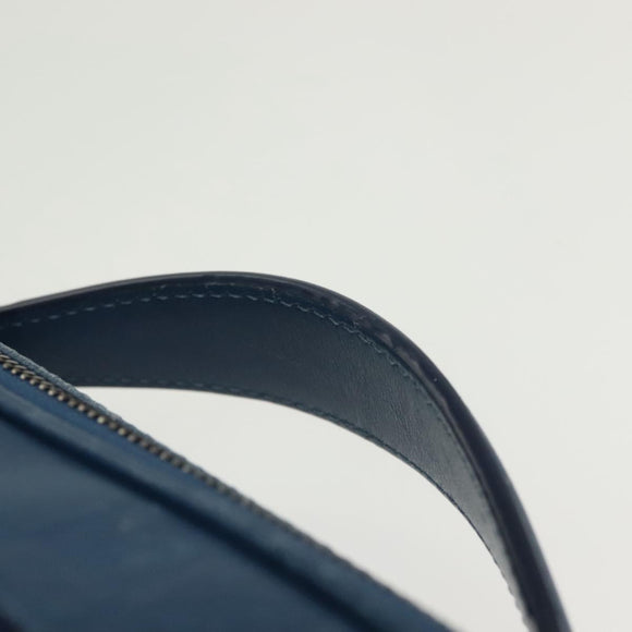 LOUIS VUITTON Damier Infini Ambreil Bag Leather Blue N41354 LV Auth 136610