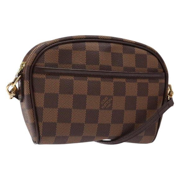 LOUIS VUITTON Damier Ebene Pochette Ipanema Shoulder Bag N51296 LV Auth 136613V