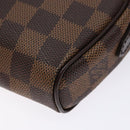LOUIS VUITTON Damier Ebene Pochette Ipanema Shoulder Bag N51296 LV Auth 136613V-16