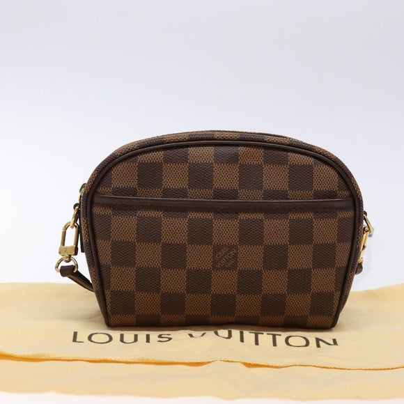 LOUIS VUITTON Damier Ebene Pochette Ipanema Shoulder Bag N51296 LV Auth 136613V