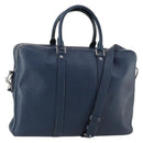 LOUIS VUITTON Taiga Porte Documents Voyage PM Bag 2way Blue M30639 Auth 136614-1
