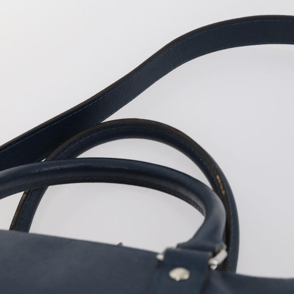 LOUIS VUITTON Taiga Porte Documents Voyage PM Bag 2way Blue M30639 Auth 136614