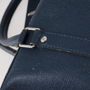 LOUIS VUITTON Taiga Porte Documents Voyage PM Bag 2way Blue M30639 Auth 136614-10