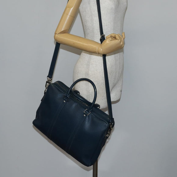 LOUIS VUITTON Taiga Porte Documents Voyage PM Bag 2way Blue M30639 Auth 136614