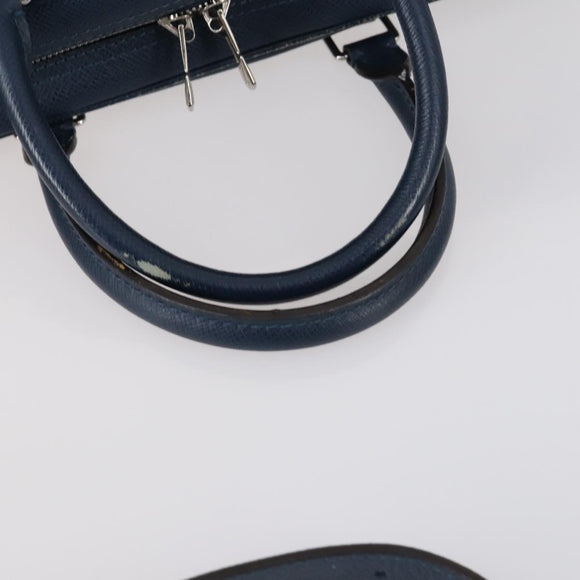 LOUIS VUITTON Taiga Porte Documents Voyage PM Bag 2way Blue M30639 Auth 136614