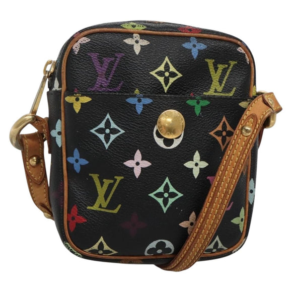 LOUIS VUITTON Monogram Multicolor Lift Shoulder Bag Black M40056 LV Auth 136621