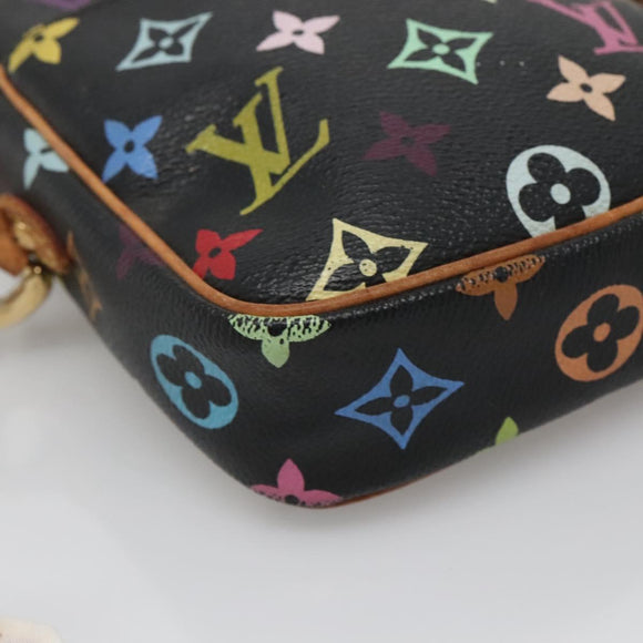 LOUIS VUITTON Monogram Multicolor Lift Shoulder Bag Black M40056 LV Auth 136621
