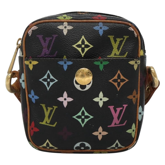 LOUIS VUITTON Monogram Multicolor Lift Shoulder Bag Black M40056 LV Auth 136621