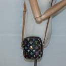 LOUIS VUITTON Monogram Multicolor Lift Shoulder Bag Black M40056 LV Auth 136621-22