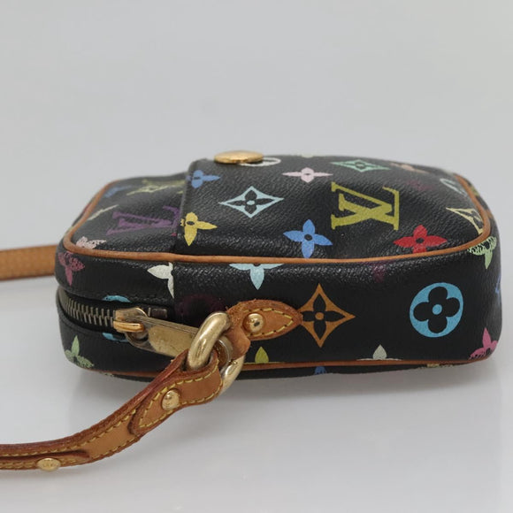 LOUIS VUITTON Monogram Multicolor Lift Shoulder Bag Black M40056 LV Auth 136621
