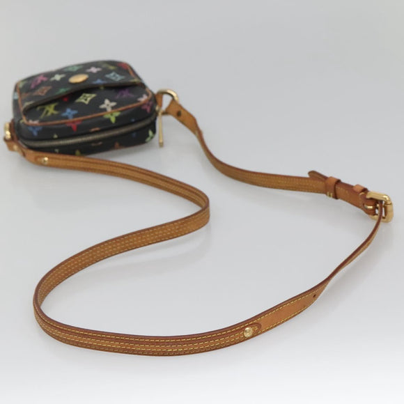 LOUIS VUITTON Monogram Multicolor Lift Shoulder Bag Black M40056 LV Auth 136621