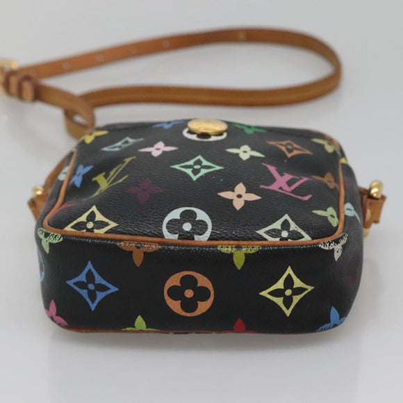 LOUIS VUITTON Monogram Multicolor Lift Shoulder Bag Black M40056 LV Auth 136621