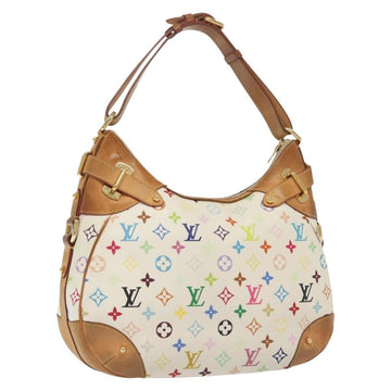 LOUIS VUITTON Monogram Multicolor Greta Hand Bag White M40195 LV Auth 136623