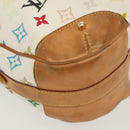 LOUIS VUITTON Monogram Multicolor Greta Hand Bag White M40195 LV Auth 136623-9