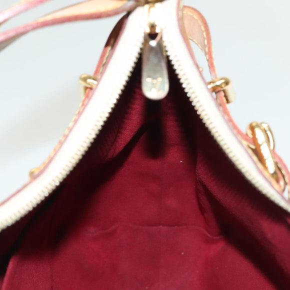 LOUIS VUITTON Monogram Multicolor Greta Hand Bag White M40195 LV Auth 136623