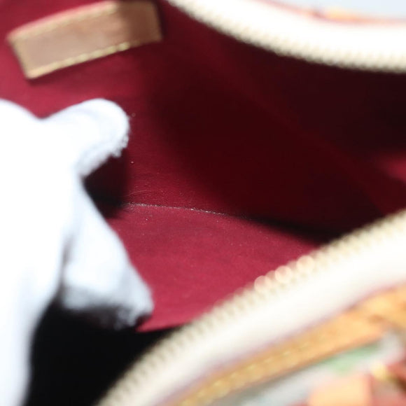 LOUIS VUITTON Monogram Multicolor Greta Hand Bag White M40195 LV Auth 136623