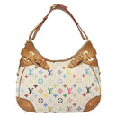 LOUIS VUITTON Monogram Multicolor Greta Hand Bag White M40195 LV Auth 136623-2