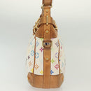 LOUIS VUITTON Monogram Multicolor Greta Hand Bag White M40195 LV Auth 136623-4