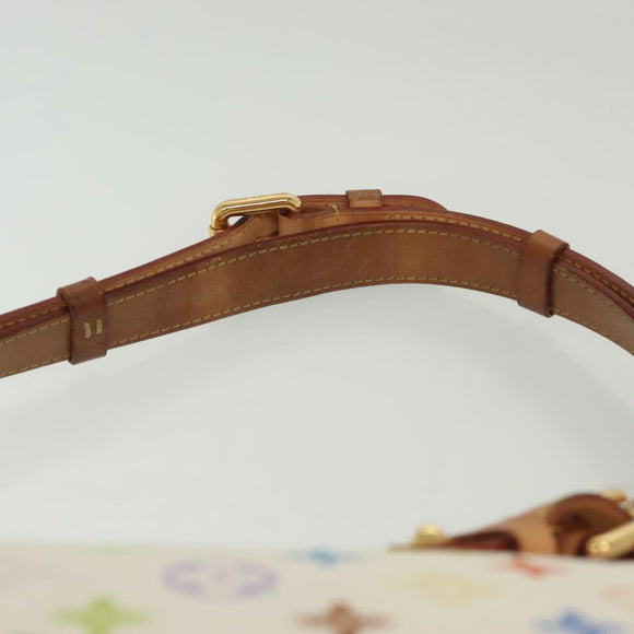 LOUIS VUITTON Monogram Multicolor Greta Hand Bag White M40195 LV Auth 136623