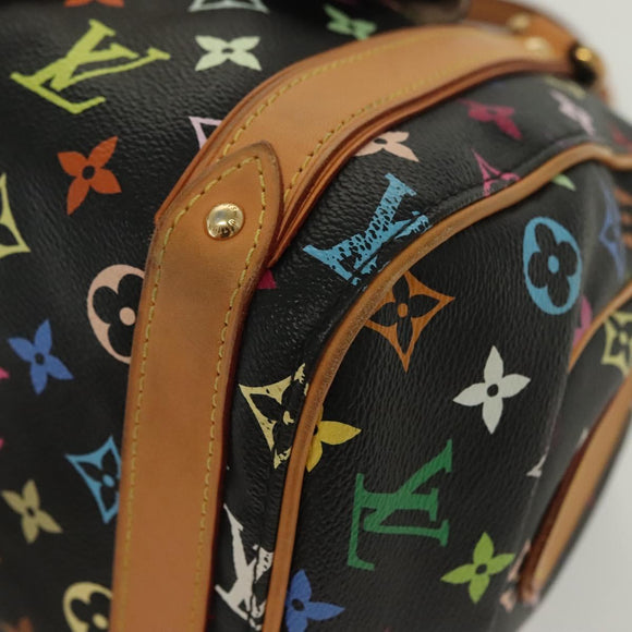 LOUIS VUITTON Monogram Multicolor Priscilla Hand Bag Black M40097 LV Auth 136624