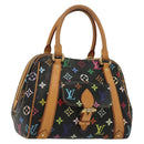 LOUIS VUITTON Monogram Multicolor Priscilla Hand Bag Black M40097 LV Auth 136624-1
