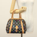 LOUIS VUITTON Monogram Multicolor Priscilla Hand Bag Black M40097 LV Auth 136624-22