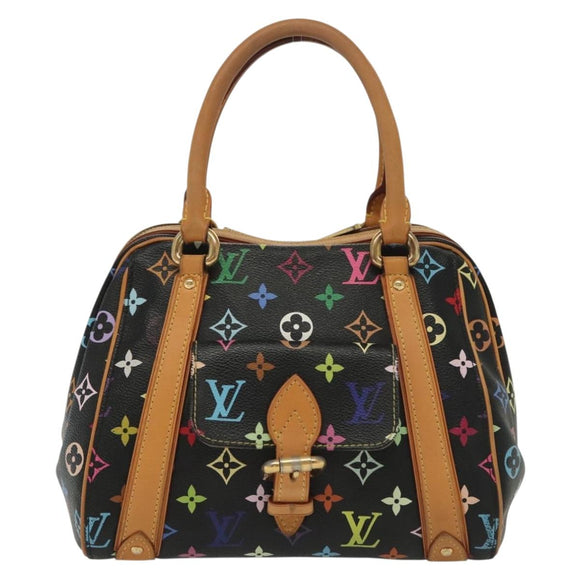 LOUIS VUITTON Monogram Multicolor Priscilla Hand Bag Black M40097 LV Auth 136624
