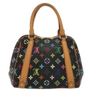 LOUIS VUITTON Monogram Multicolor Priscilla Hand Bag Black M40097 LV Auth 136624-2