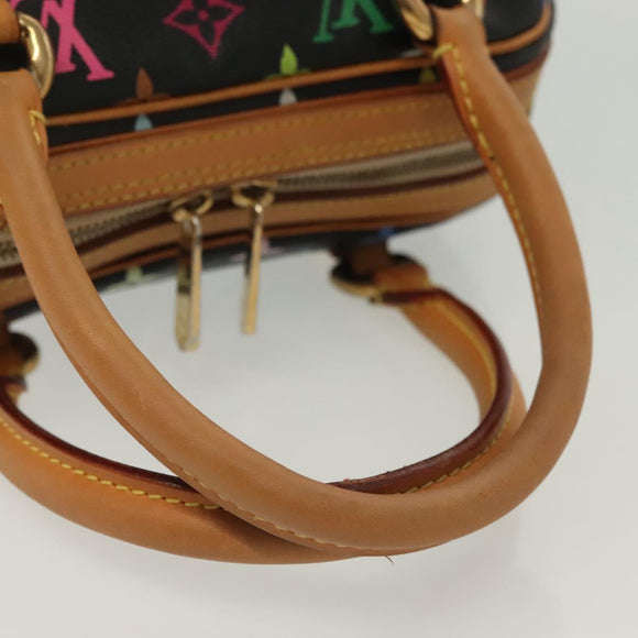 LOUIS VUITTON Monogram Multicolor Priscilla Hand Bag Black M40097 LV Auth 136624