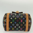 LOUIS VUITTON Monogram Multicolor Priscilla Hand Bag Black M40097 LV Auth 136624-5