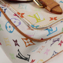 LOUIS VUITTON Monogram Multicolor Lodge GM Bag White M40051 Auth 136625V-15