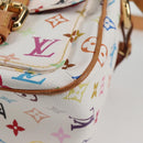 LOUIS VUITTON Monogram Multicolor Lodge GM Bag White M40051 Auth 136625V-16