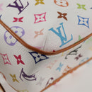 LOUIS VUITTON Monogram Multicolor Lodge GM Bag White M40051 Auth 136625V-17