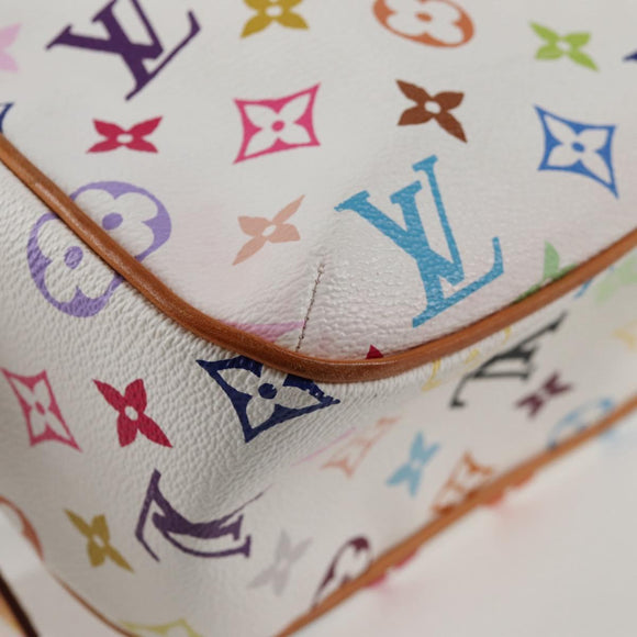LOUIS VUITTON Monogram Multicolor Lodge GM Bag White M40051 Auth 136625V
