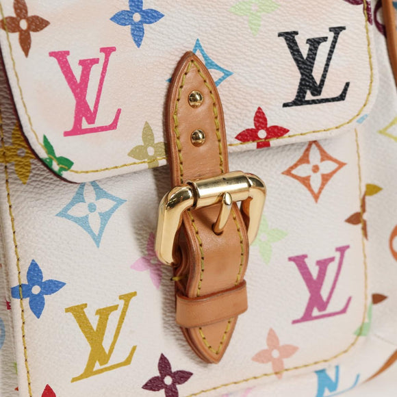 LOUIS VUITTON Monogram Multicolor Lodge GM Bag White M40051 Auth 136625V