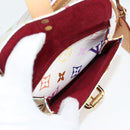 LOUIS VUITTON Monogram Multicolor Lodge GM Bag White M40051 Auth 136625V-20